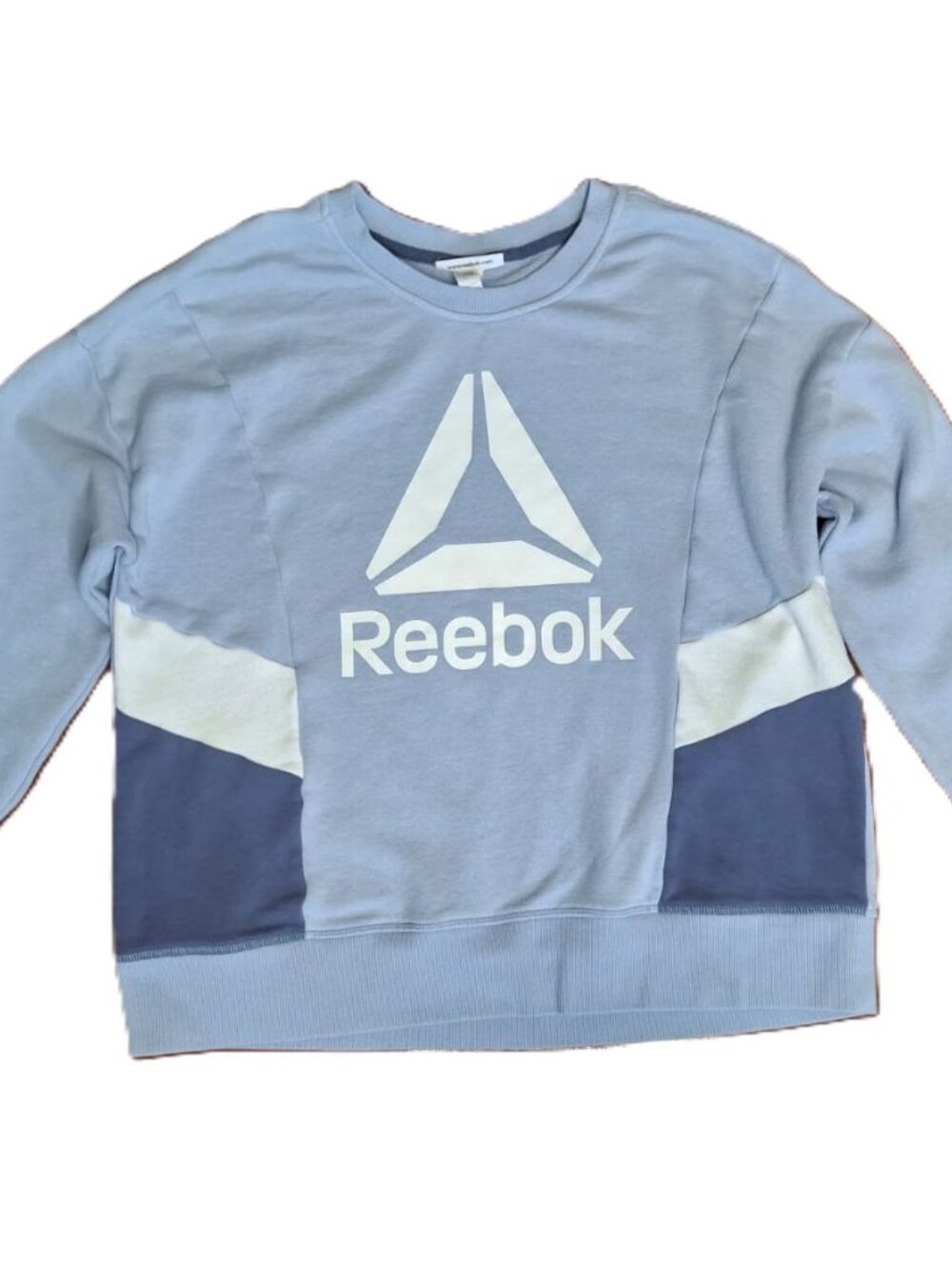 Reebok Women's Journey French Terry Cropped Crew Sweatshirt, Size Large